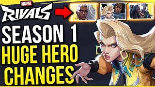 Marvel Rivals - SEASON 1 All Hero Changes! INSANE BUFFS & More!