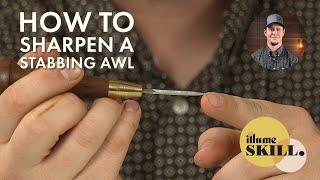 How to maintain a stabbing awl and stamping tools