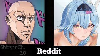 ANIME vs REDDIT (The Rock Reaction Meme) | GENSHIN IMPACT part 47