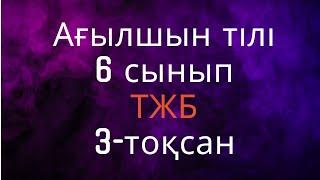 Ағылшын тілі 6 сынып ТЖБ 3-тоқсан