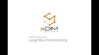 xDIM Getting Started Demo 2: Large Box Dimensioning