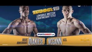 BAMMA 19: (Co-Main Event) Marc Diakiese vs Jack McGann