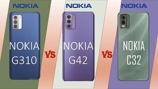 Nokia G310 vs Nokia G42 vs Nokia C32 | Low Budget Mobile Phone | Comparison | @technoideas360