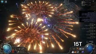 POE2 stormweaver Cold-converted fireball sorc 15T mapping