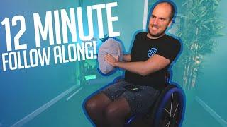 Wheelchair Intense Core/Ab Workout! 12 Minute (FOLLOW ALONG!)