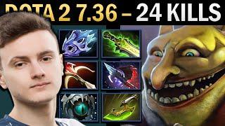 Techies Gameplay Miracle with 24 Kills and Swift - Dota 7.36