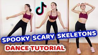 SPOOKY SCARY SKELETONS TIK TOK DANCE TUTORIAL | TIKTOK HALLOWEEN 2020 DANCE TUTORIAL | Learn Fast!