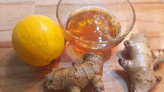 Recipe for ginger with honey and lemon for colds / To strengthen the immune system /Vitamin mixture