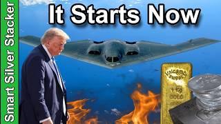 US Bombers In Air - Strike Imminent? (Gold Crypto UP, Silver Dip Is Gift To Stackers)