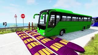 Mobil vs Polisi tidur - BeamNG.Drive #1