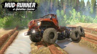 Spintires: MudRunner - URAL POLARNIK RUSTY MONSTER TRUCK Test on a Difficult Track