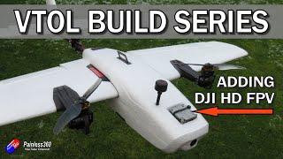 Ranger T-1 VTOL Build: Video 4. Installing a DJI HD FPV system on the Matek F405-VTOL FC