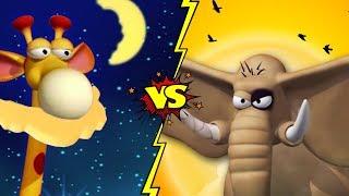 STRONG ELEPHANT VS TALL GIRAFFE | Funny Animal Cartoon For Kids | Gazoon - The Official Channel
