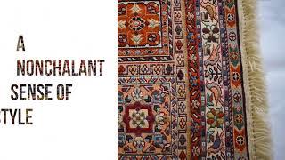 Exquisite One Of A Kind Persian Carpet - Geometric Pattern