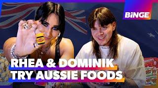 Rhea Ripley & Dominik Mysterio try Aussie foods | WWE Superstars | Wrestling on BINGE