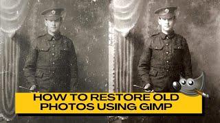 How to Restore Old Photos Using GIMP | Fix & Enhance Worn Photographs