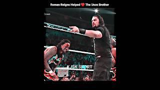 Roman Reigns Helped ️ The Usos Brother || #romanreigns #wwe #youtubeshorts