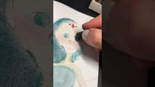 I love the soft fuzzy look! *Part 2* of learning to use pastels! #shorts #art #viral