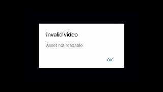 How to fix the error "invalid asset not readable" (iOS12) 2019