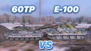 НА ЗАБИВ#77 | НОВЫЙ ПОЛЯК против СТАРОГО НЕМЦА | 60TP vs E-100 | WoT Blitz | Zlobina Liza