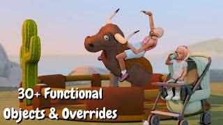 30+ Functional Objects & Overrides for Realism + Activities  | The Sims 4