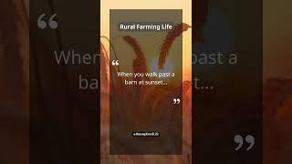 Walking Past a Barn at Sunset | Closing the Day with Gratitude