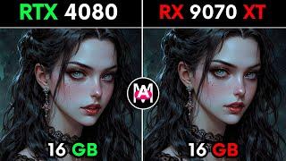 RX 9070 XT VS RTX 4080 TEST IN 19 GAMES