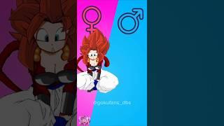 Dragon ball character in Gender Swap ️ #shorts #goku #dragonball #dbs