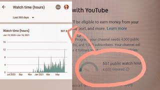 YOUTUBE STUDIO WATCH HOURS IS DIFFERENT FROM MONETIZATION PAGE WATCH HOURS?Just Sharing 