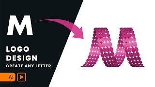 How To Create Any Letters Logo Design | Logo Design Illustrator