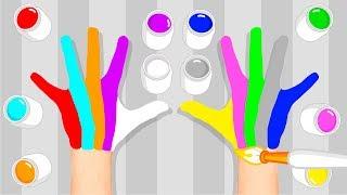 Familia Dedo de Colores  Aprende Colores Con las Manos #1 - Canciones Infantiles  Plim Plim