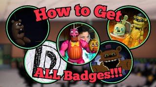 How to Get All Badges!!! | FNAF MEME RP | Roblox