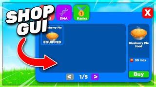 Creating the Shop GUI! Roblox Studio Simulator Guide Episode 4