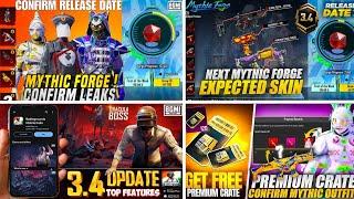 Next Mythic Forge Bgmi | Next Premium Crate Gun Skin | 3.4 Update Release date | 3.4 Update Gun Skin