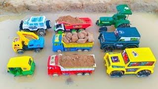 Mini Tractor Trolley Parking Video | Mahindra Thar 4x4 | Dumper Truck | Jcb3dx | Jeep | Parth Kids