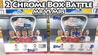 *NEW* MATCH ATTAX Chrome 2021/22 Double Box Opening | MR VS MRS Box Battle | AUTOGRAPH HIT!!