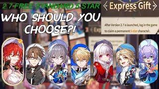 WHICH 5 STAR SHOULD YOU CHOOSE? 2.7 FREE STANDARD 5 STAR SELECTOR | Honkai: Star Rail