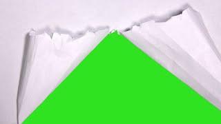 12 Torn Paper Transitions WIth Sound Effect - Green Screen || by Green Pedia