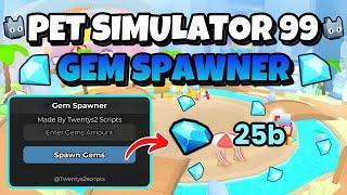 [NEW!] PET SIMULATOR 99 GEM SPAWNER SCRIPT | EASIEST GEMS!⭐️