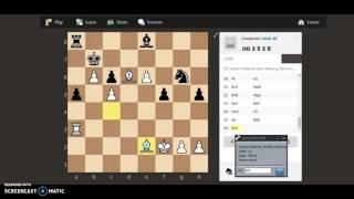 ChessBot playing against Computer Level 10 at chess.com