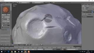 15 min sculpting asteroid in blender.