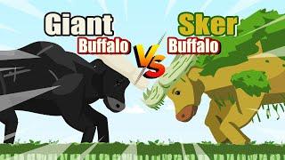 Giant Buffalo vs Sker Buffalo | Kaiju Animation