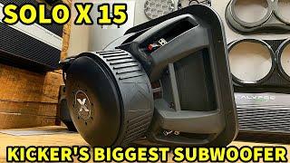 KICKER'S BIGGEST SUBWOOFER | The Solo X 15" Review Pt1