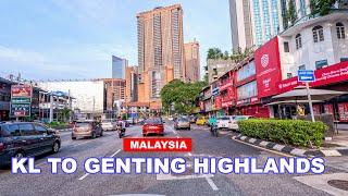 Driving In Kuala Lumpur | KL to Genting Highlands | Most Beautiful Scenic Route ️️