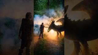 Our family made a giant Toothless dragon for a photo!  #howtotrainyourdragon  #photoshoot #shorts