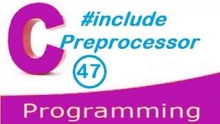 c programming video tutorial - #include preprocessor directives