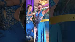 Get professional rhinestone tips for Dancesport dresses #ballroomdancesport #smoothdance