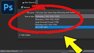 Fix Can't save as JPG or PNG on Photoshop | How To Solve photoshop Missing Save As JPEG / png 