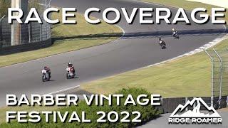 Vintage Motorcycle Racing On Track at Barber Motorsports Park - 2022 Vintage Festival