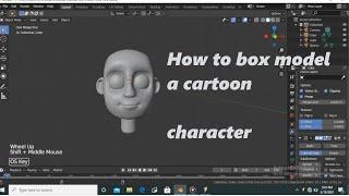 How to box model a cartoon character in Blender